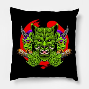 Japanese Wolf 1.3 Pillow