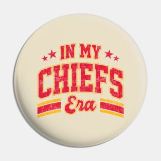 Vintage In My Chiefs Era Kansas City Football Pin