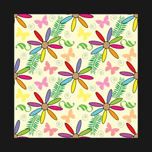 Floral Pattern Design T-Shirt