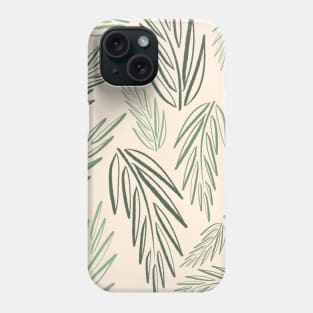 green leaves pattern Phone Case