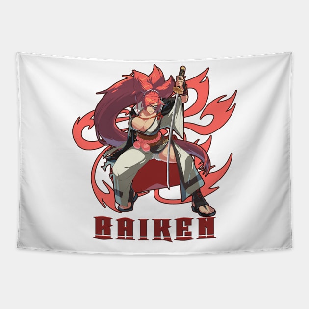 Baiken Guilty Gear Design Tapestry by NAM Illustration