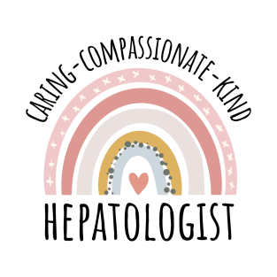 hepatologist rainbow pastel T-Shirt