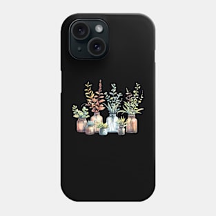 House Plants on Jars Phone Case