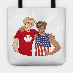 American and Canadian Idiots Tote