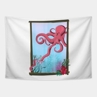 Squid under the Sea Tapestry