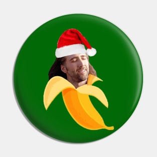 Christmas  Nicholas cage in a  banana Pin