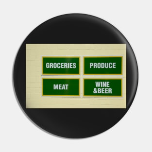 grocery sign Pin