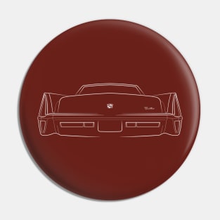 1970 Cadillac - rear stencil, white Pin