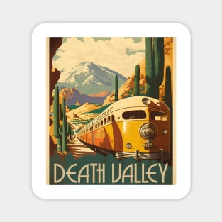 Death Valley National Park Vintage Travel Art Poster Magnet