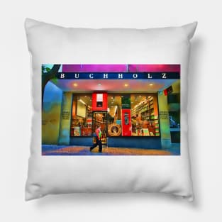 lisbon bookshop Pillow