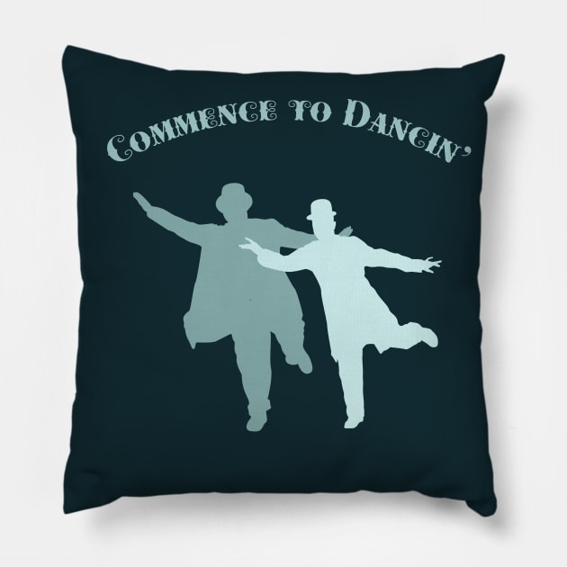 Laurel & Hardy - Commence to Dancin' (Single - V2) Pillow by PlaidDesign