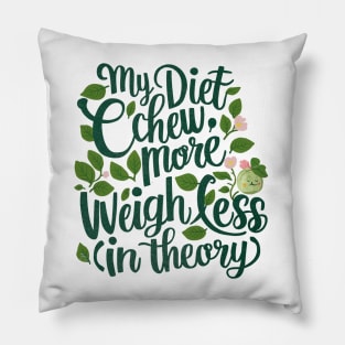 My diet plan: chew more, weigh less in theory for foodies Pillow