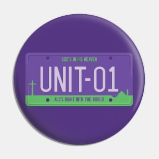 Unit 01 License Plate Pin