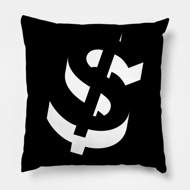 Dollar Sign Pillow by hobrath