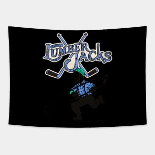 Cleveland Lumberjacks Hockey Team Tapestry