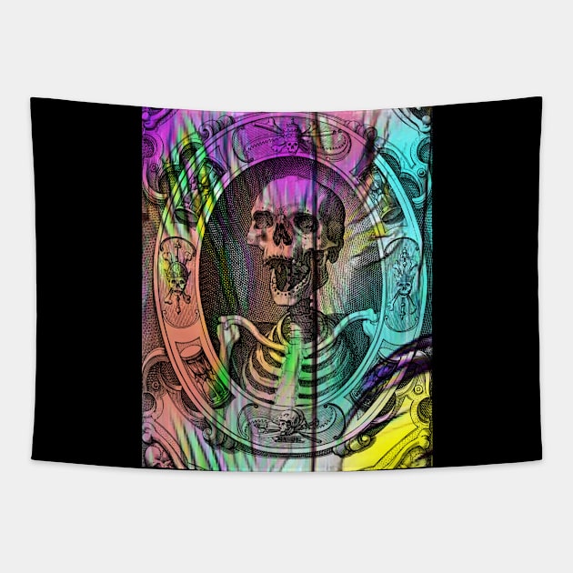 Screaming Skull Tapestry by AirshipRebekah