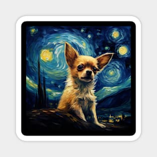 Light Chihuahua Night Magnet