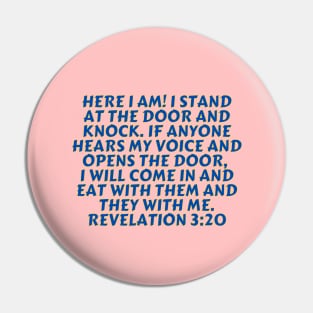 Bible Verse Revelation 3:20 Pin