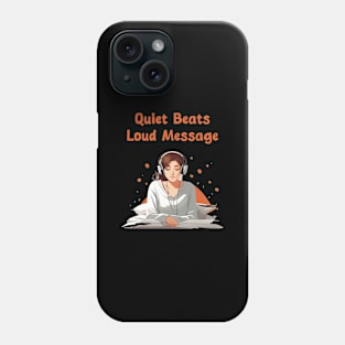 Quiet beats, Loud Message for introverts Phone Case