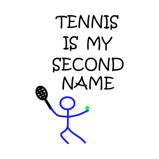 Stick Figure Tennis T-Shirt