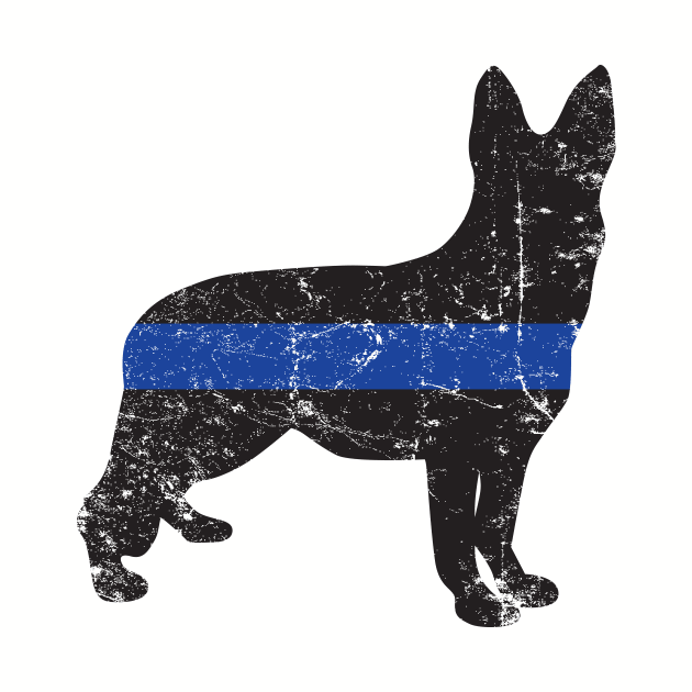 Blue Line K9 aged by MikesTeez