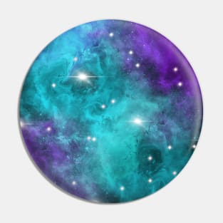 Purple Turquoise Star Nebula Space Galaxy Universe Pin