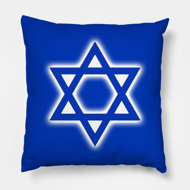 Star of David for Israel Pillow by designs-by-ann