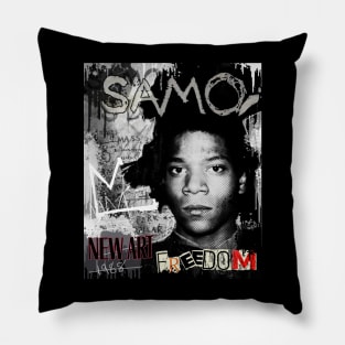 Basquiat Collage Pillow