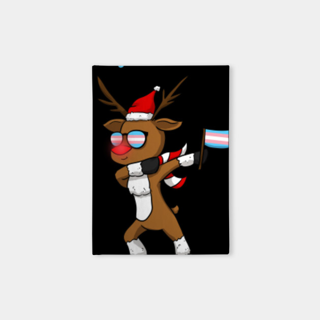 Transgender Christmas Dabbing Rentier Trans Weihnachten Transe Transgender Christmas Gift Notebook Teepublic