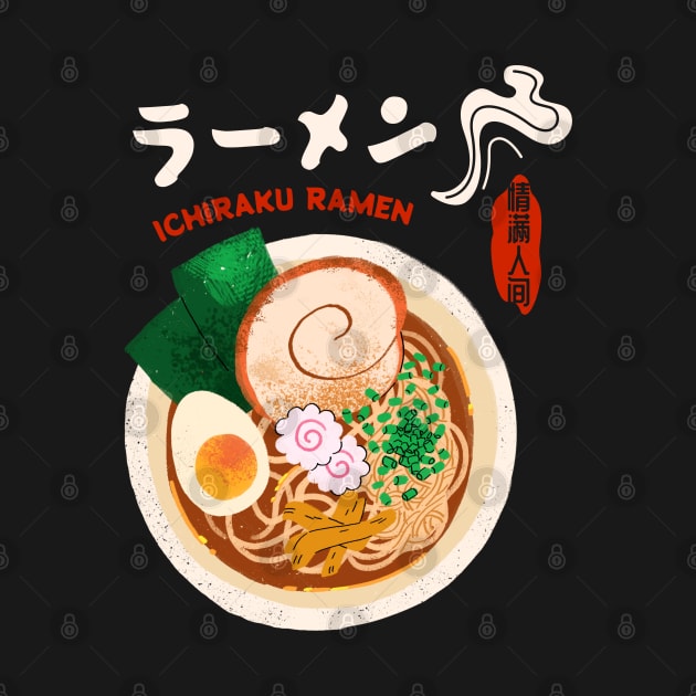 Retro 90s Ramen Bowl is So Yummy Ichiraku Ramen of Japan by Mochabonk