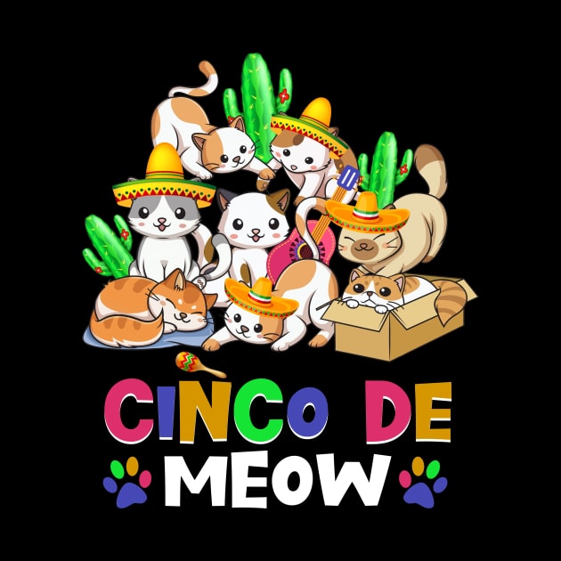 Cinco De Meow Cinco De-Mayo Cats by cruztdk5