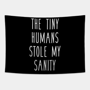 The Tiny Humans Stole My Sanity Funny Love Teacher Tapestry