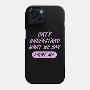 cat conspiracy theory gift Phone Case