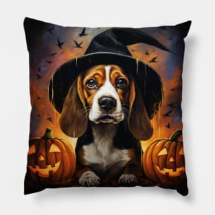 Halloween Beagle Pillow