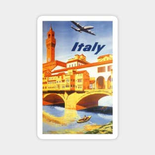 Vintage Travel Poster, Florence, Italy Magnet