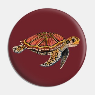 Sea Turtle Totem Animal Pin