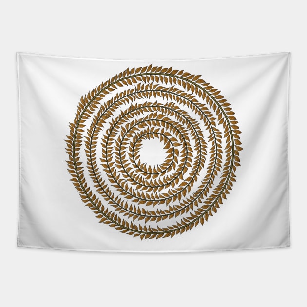 Merry go round (gold) Tapestry by ckai