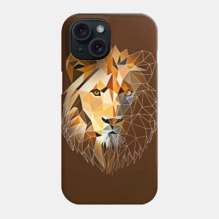 Low Poly Lion Phone Case