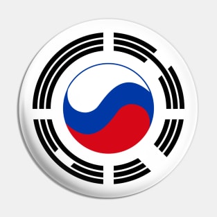 Korean Russian Multinational Patriot Flag Series Pin