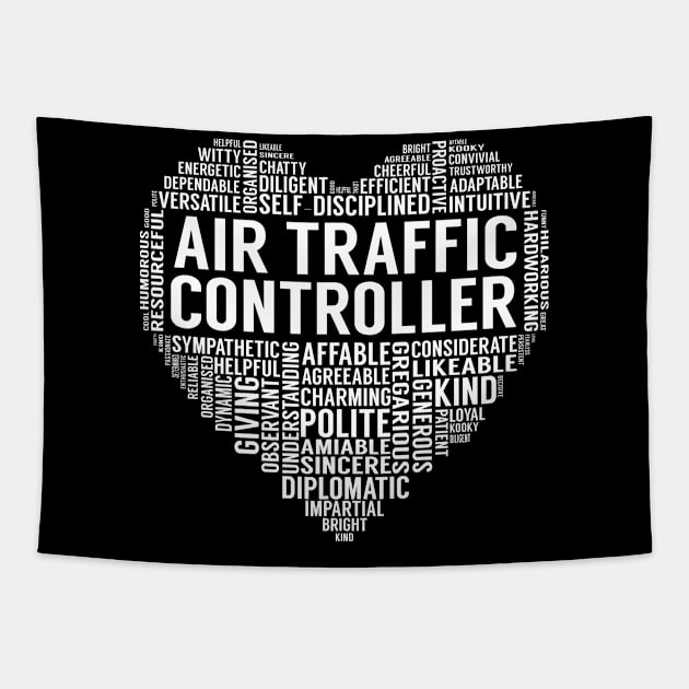 Air Traffic Controller Heart Tapestry by LotusTee