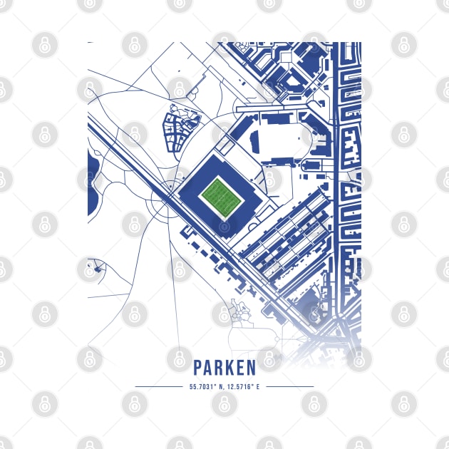 Parken White Map Design by TopFootballStadiums