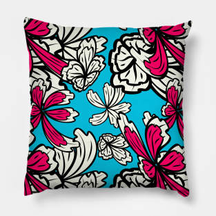 pattern with flowers and leaves Pillow