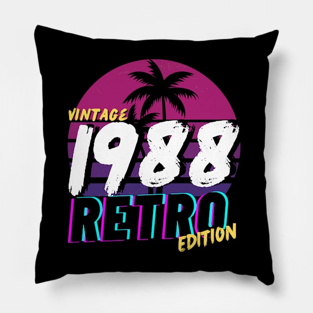 Vintage 1988 Pillow by Marveloso