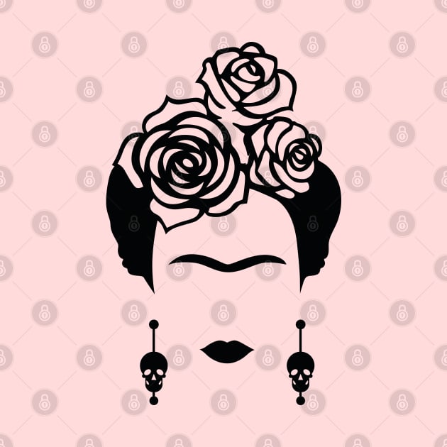 Frida Kahlo rose decor by Tagor_store