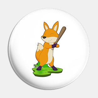 Fox Baseball Baseball bat Pin