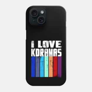 I love K Dramas with distressed color bars Phone Case