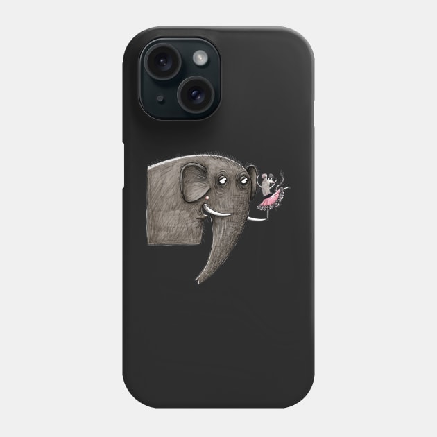 Mouse & Elephant Phone Case by JunieMond