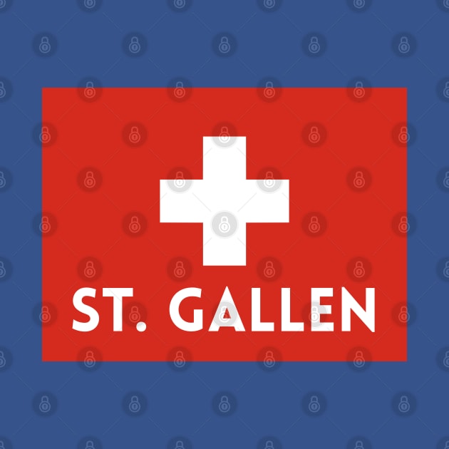 St. Gallen in Swiss Flag by aybe7elf