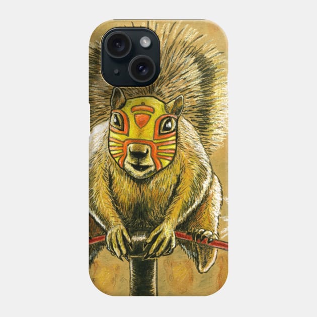 Luchador Squirrel Phone Case by mikeskki