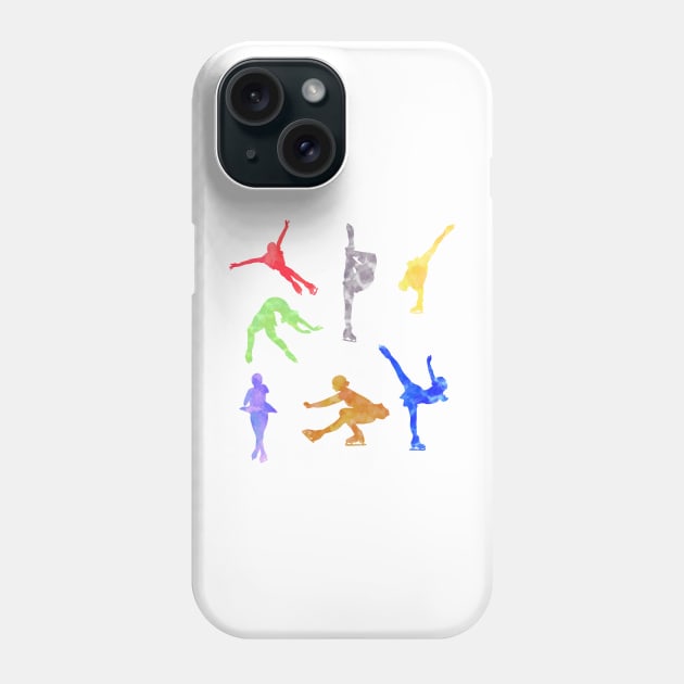 Mix of Figure Skaters Phone Case by Becky-Marie